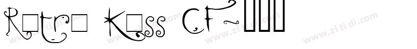 Retro Kiss CF字体转换